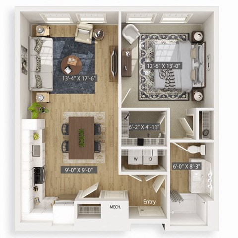 Arbor 3D Floorplan Illustration